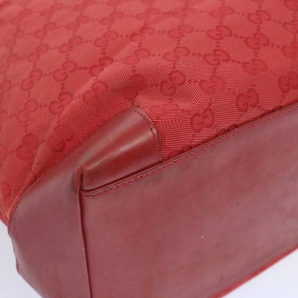 GUCCI GG Canvas Hand Bag Red 002 1093 Auth bs12270 - Picture 12 of 16